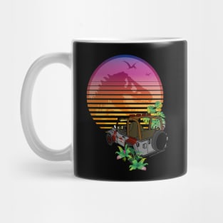 Isla Nublar - Jurassic Tyrannosaurus - Wrangler Sunset Silhouette Mug